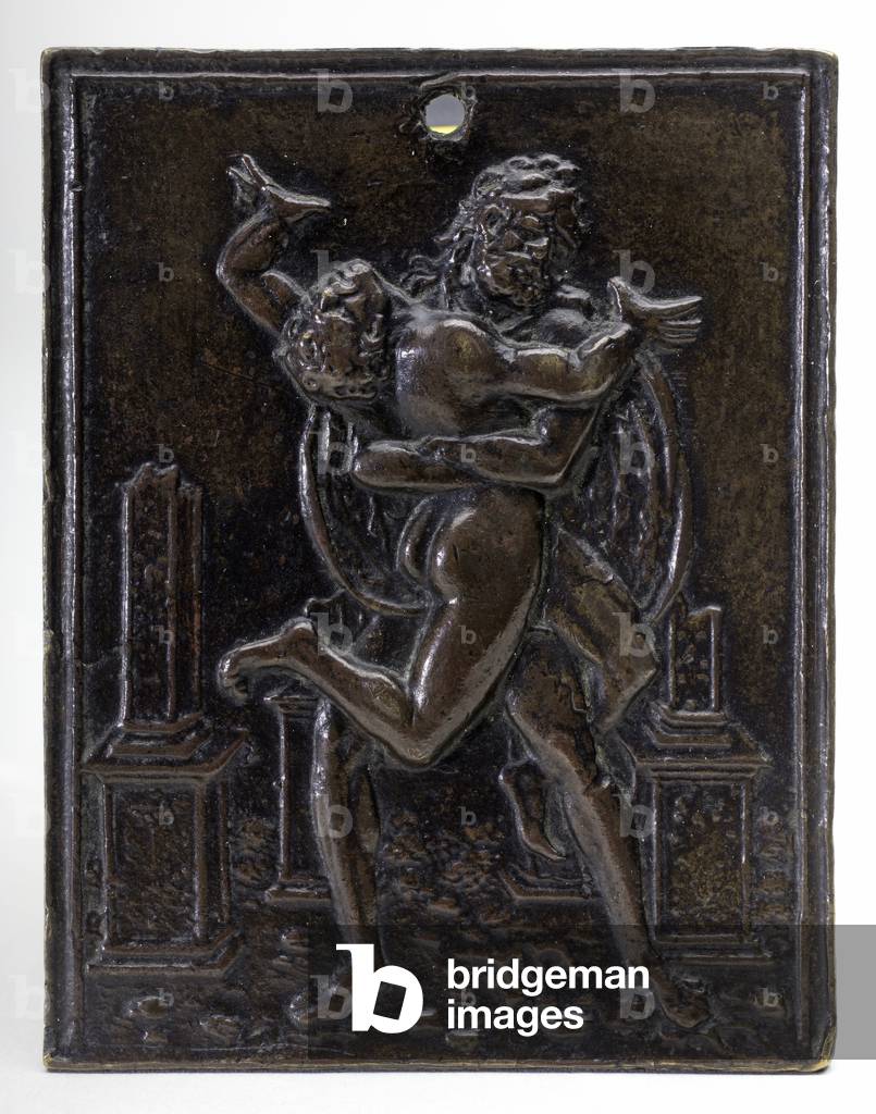 Hercules overcoming Antaeus, c.1488-89 (bronze plaquette)
