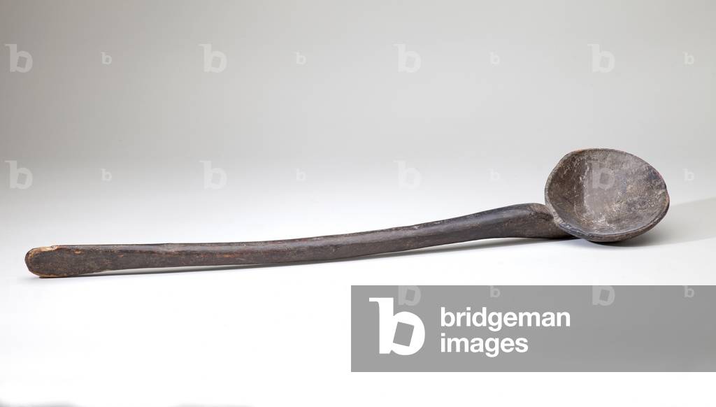 Ladle, 19th century (varnished wood)