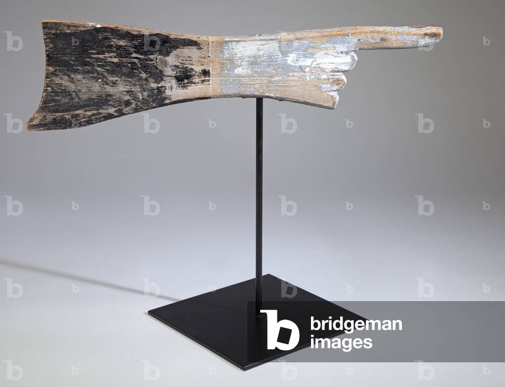Hand Weathervane, c.1900 (pine)