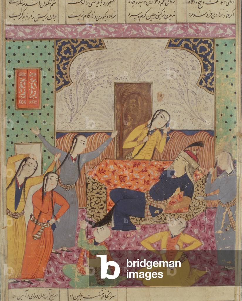 il lamento di Farude, illustrazione dal 'Shahnama' (Libro dei Re) di abu'l-Qasim Manur Firdawsi (c. 934-c. 102