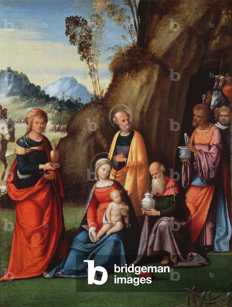 Image of Painting depicting The Adoration of the Magi, 1513 by Benvenuto Tisi da Garofalo