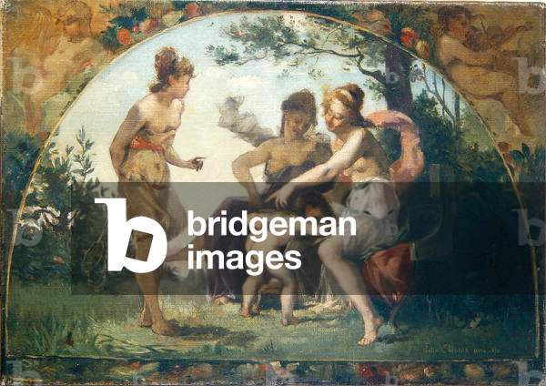 Female Nudes with Cupid, 1876 (oil on canvas)