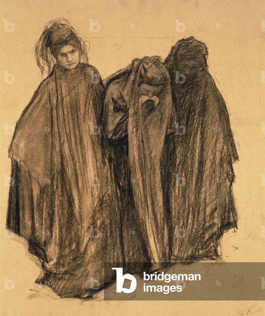 Studio per 'La d0uleur', 1899 (carbone su carta)