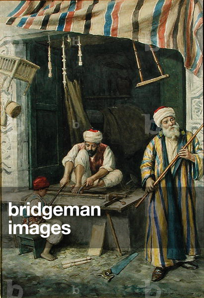 Arab Carpenters, c.1875 (w/c on paper)