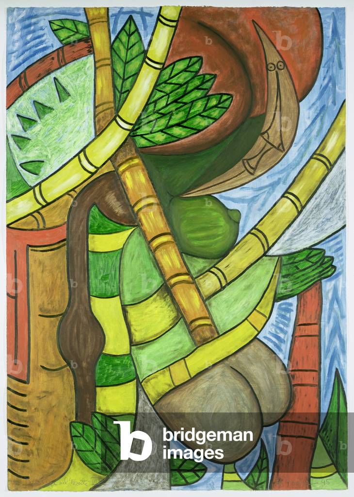 Descarga del Monte VII, 1995 (oil on paper)