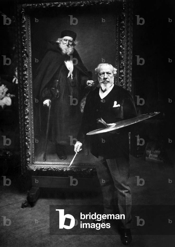 Painter Charles Émile Auguste Durand said Carolus Duran (1837-1917) in his studio