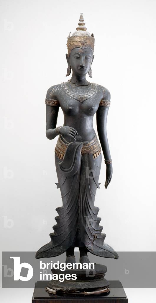 Standing Uma, Sukhothai style (gilded bronze)