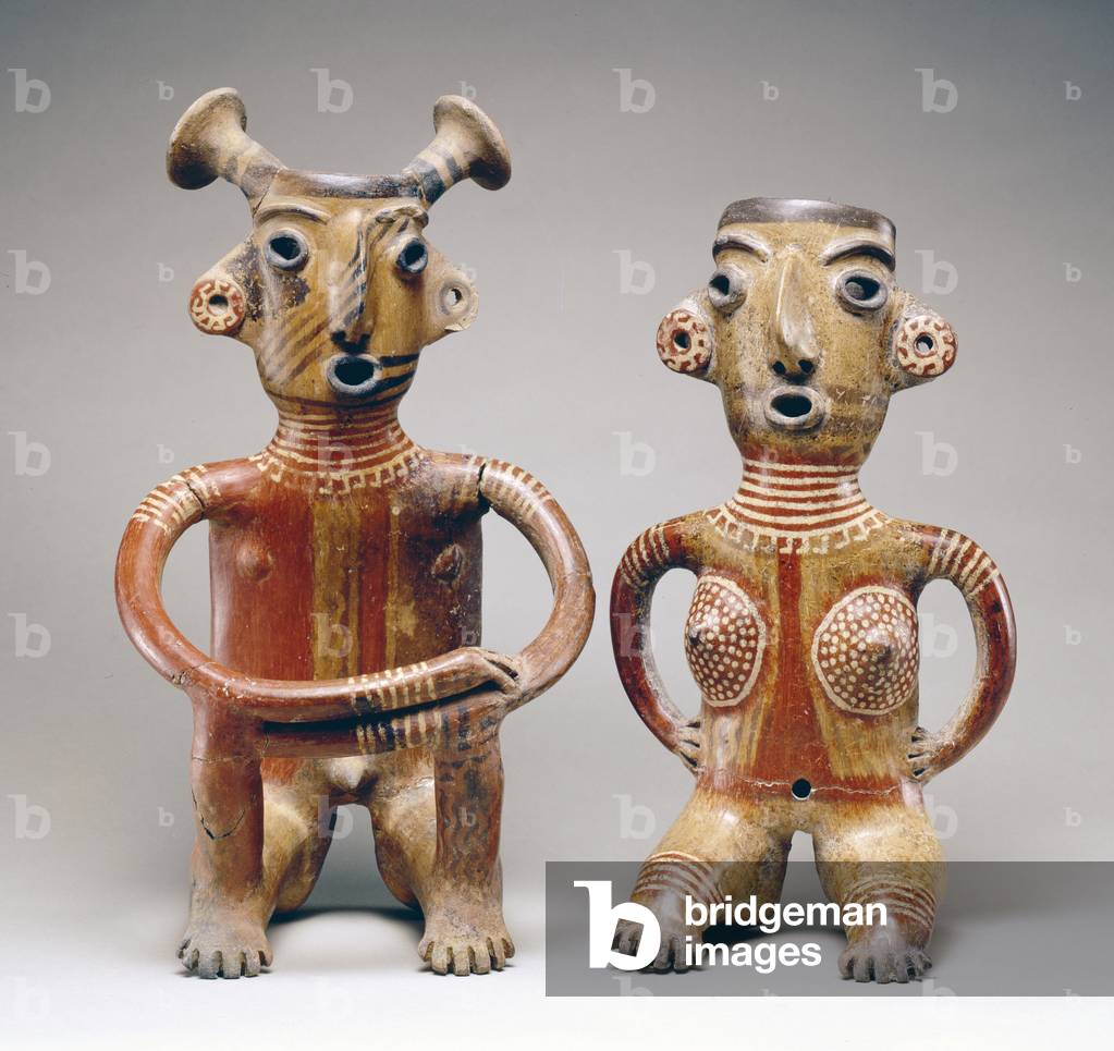 Marriage pair (earthenware) by Jalisco