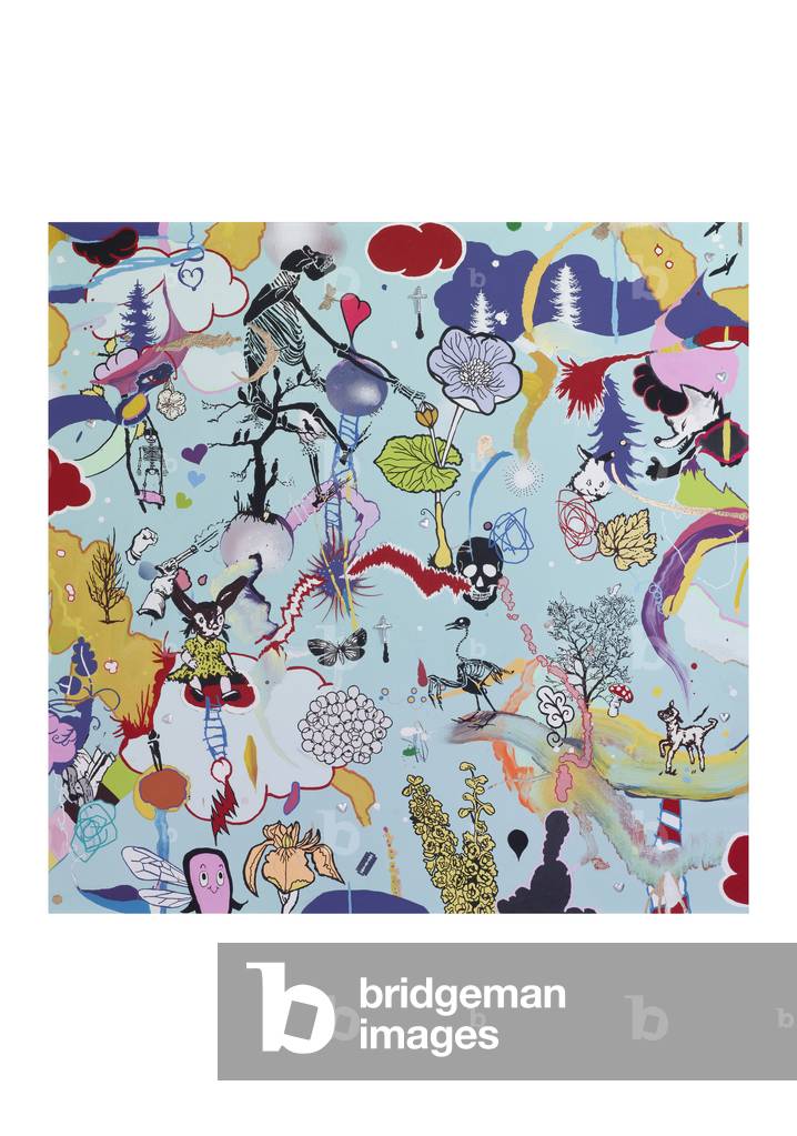 Spirit, 2012 (acrylic with mixed media on canvas)