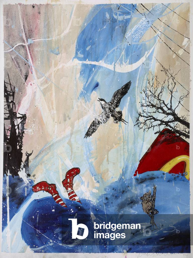 After the flood, 2013-2014 (acrylic on paper)