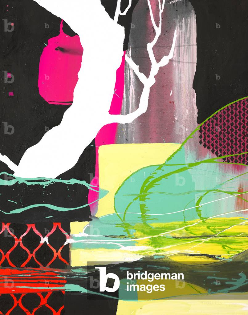 The white Tree, 2017 (acrylic and pigment on canvas)