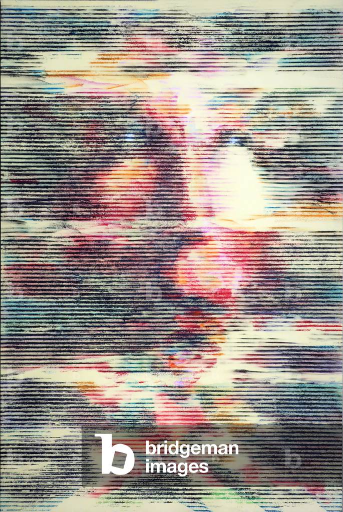 Contestant 3, 1998 (oil pastel on paper)