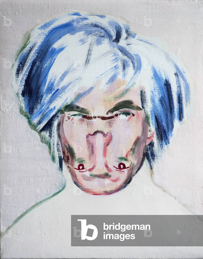 Shockheaded Warhol, 2013 (acrylic on canvas)