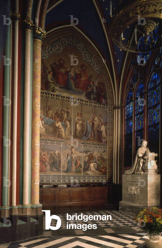 La cathedrale Notre Dame de Paris, Paris 4. Construction from 1160, rehabilitation by Viollet Le Duc, 19th century.
