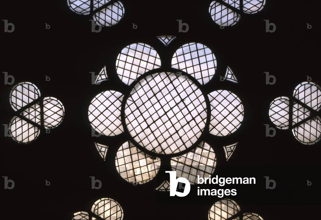 Rosace in the attic of La cathedrale Notre Dame de Paris, Paris 4. Construction from 1160, rehabilitation by Viollet Le Duc, 19th century.