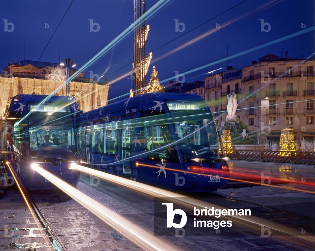 The tramway in Montpellier made by Elisabeth Garrouste and Mattia Bonetti, 2000. Photography 2000.