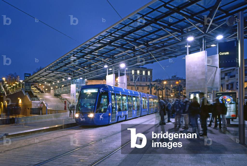 The tramway in Montpellier made by Elisabeth Garrouste and Mattia Bonetti, 2000. Photography 2000.