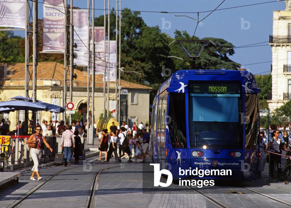 The tramway in Montpellier made by Elisabeth Garrouste and Mattia Bonetti, 2000. Photography 2000.