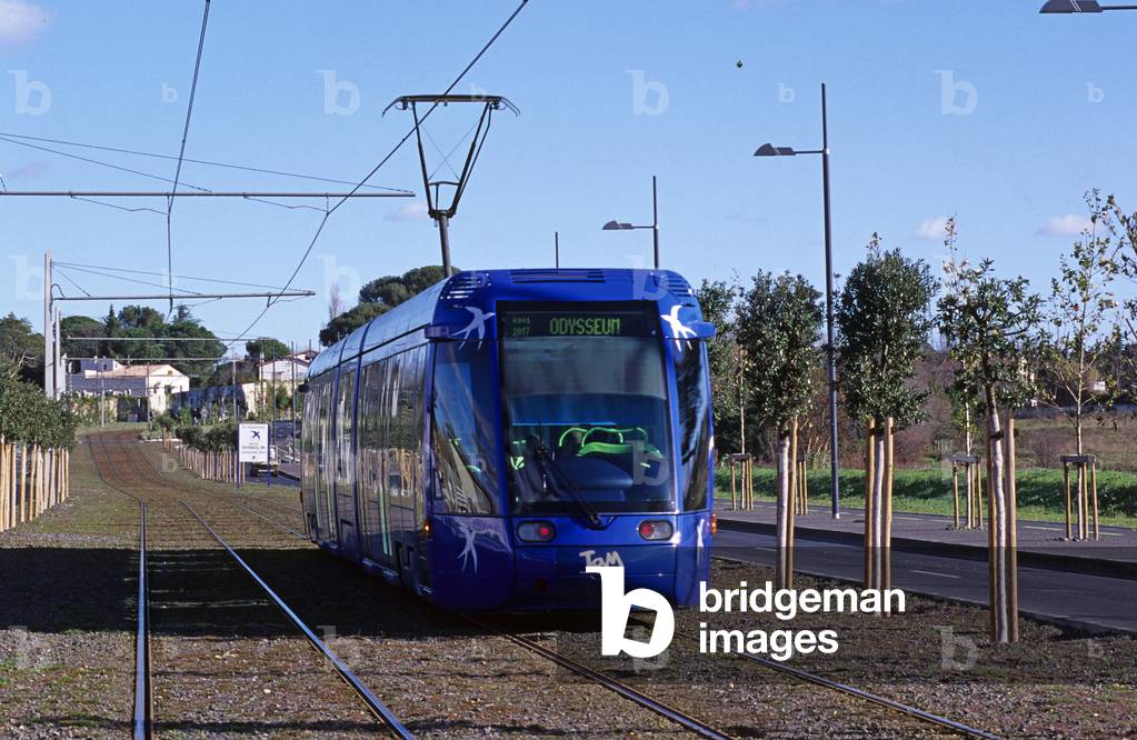 The tramway in Montpellier made by Elisabeth Garrouste and Mattia Bonetti, 2000. Photography 2000.