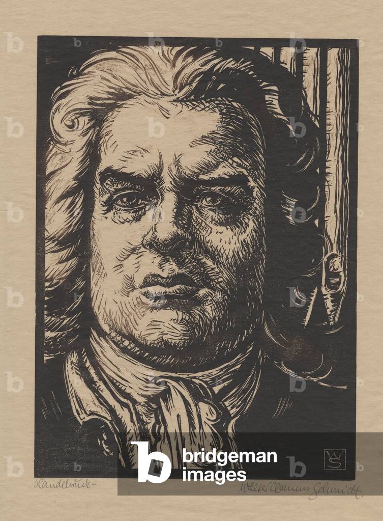 Handel, c.1935 (woodcut)