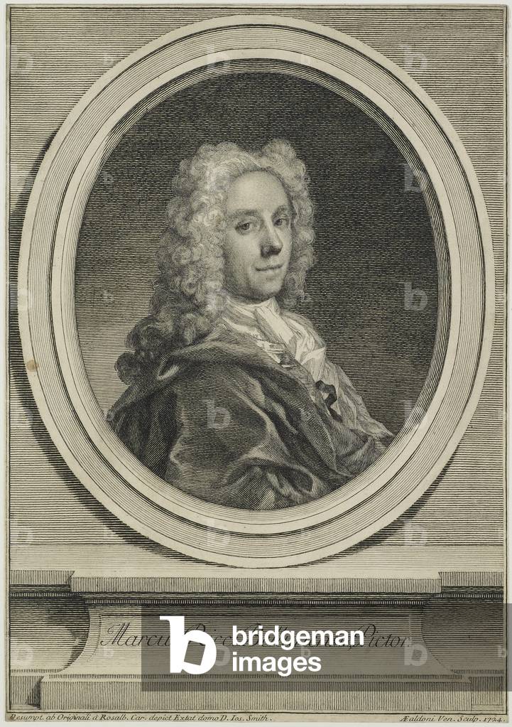 Marcus Ricci Bellunensis, engraved by Antonio Giovanna Faldoni (1690-c.1770), 1724 (engraving)