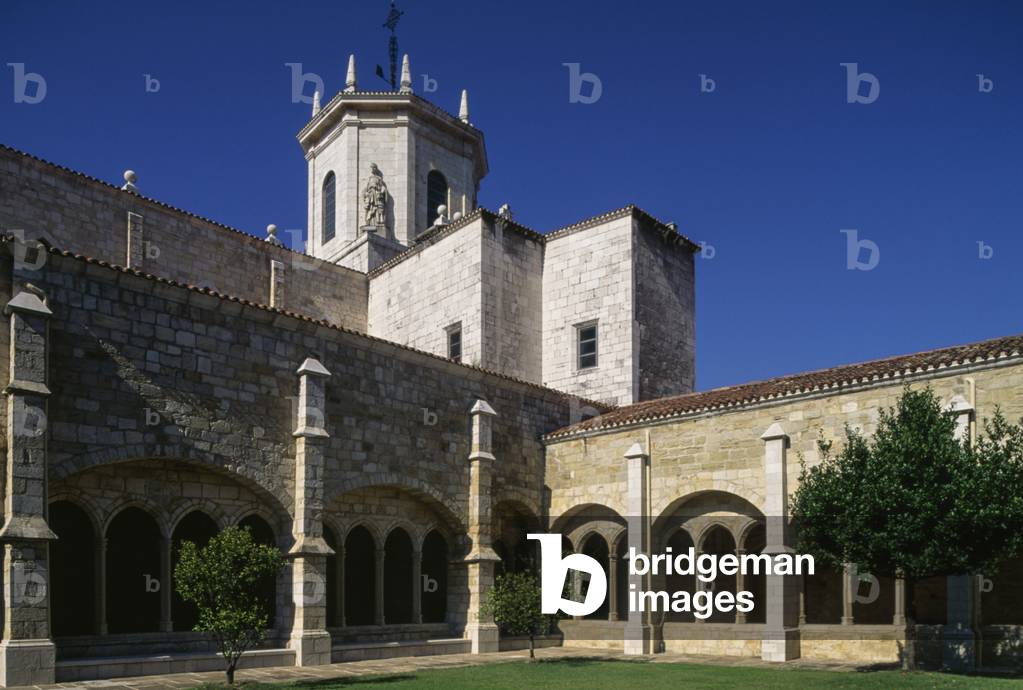 Cloister of Cathedral of Our Lady of Assumption, Santander, Cantabria, Spain, 12th-14th century
