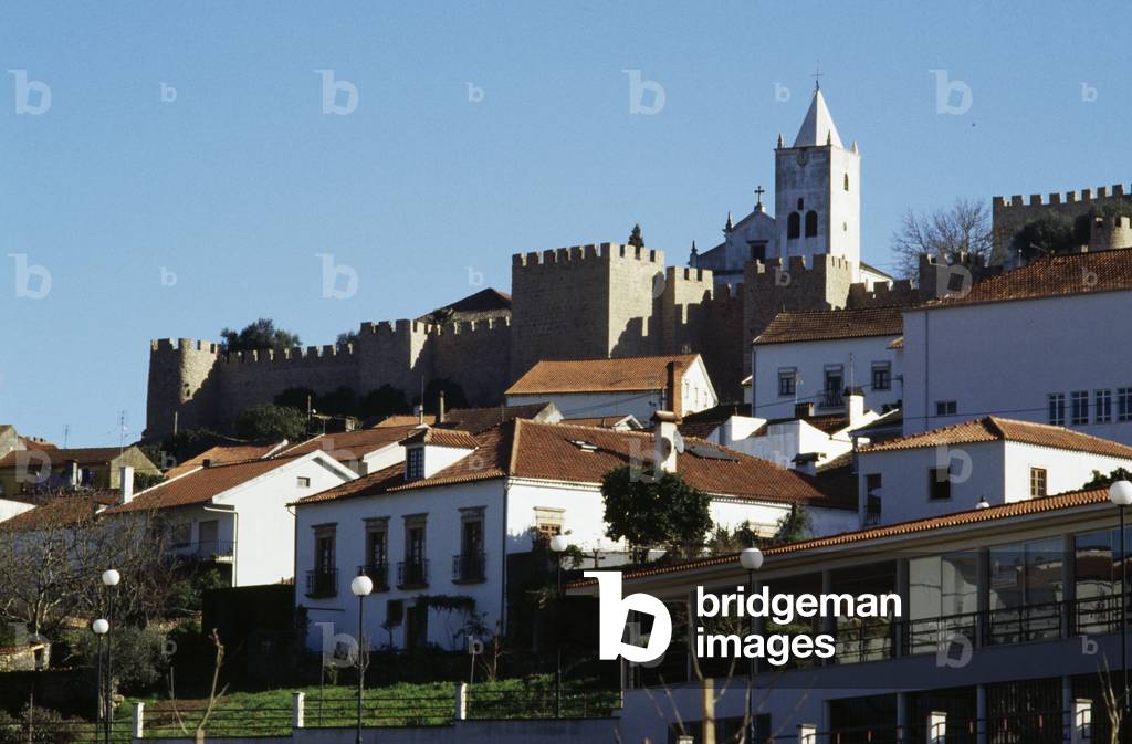 View of Penela castle, 11th-12th century, and the city, Centro, Portugal
