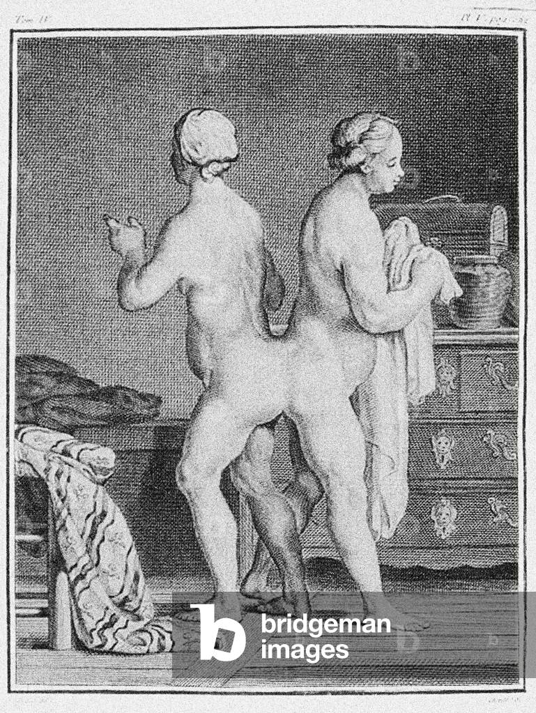Conjoined twins, c.1777 (engraving)