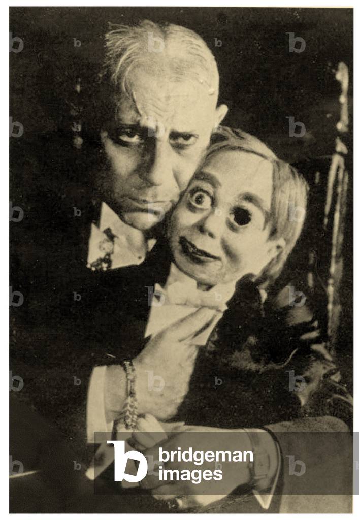 A ventriloquist and his Dummy c.1900 (photo)