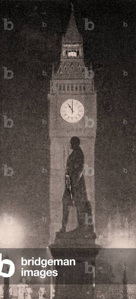 Striking for war, Big Ben struck 11pm on the 4th August 1914, (photo)