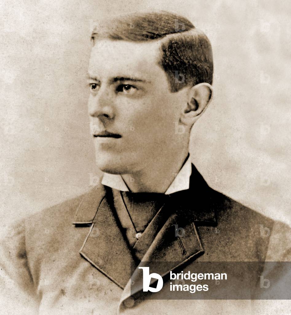 Portrait of Thomas Woodrow Wilson, 1878 (b/w photo)