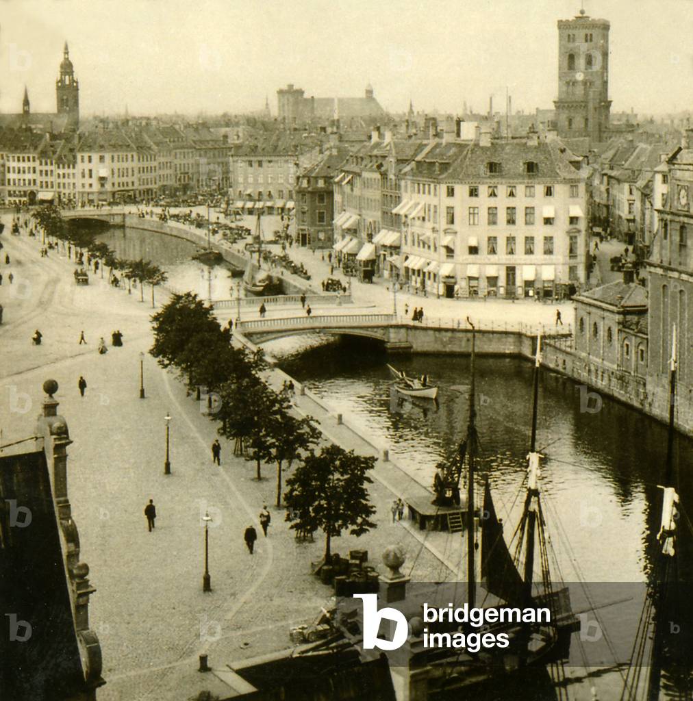View of the Old town from Christianhavn, Copenhagen, Denmark. 1905 (photo)