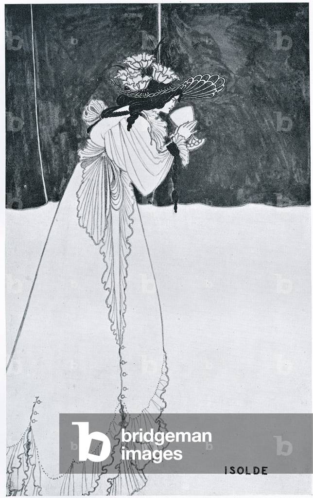 Isolde buvant le poison, 1895 (litho)