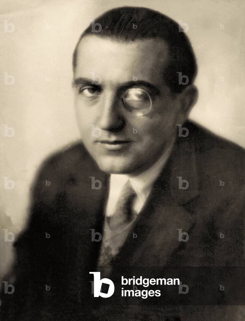 Portrait of Fritz Lang (1890 – 1976) (b/w photo)