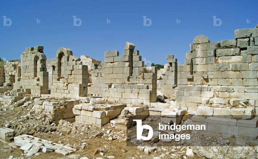 View of the Skene from the Orchestra pit, Patara, Turkey (photo)