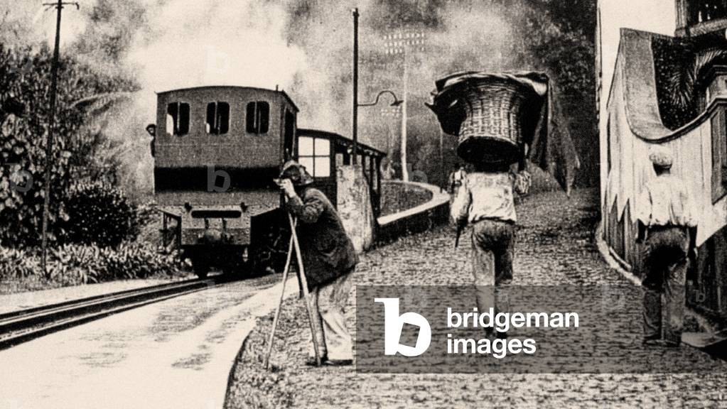 View of the Cogwheel Railway (Caminho de Ferro do Monte), Funchal, Madeira. C.1900 (photo)
