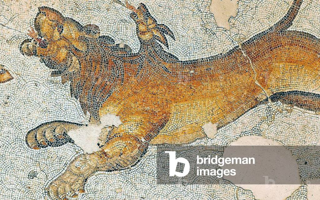 Mosaic depicting the Chimera, Arasta Bazaar, Sultan Ahmet Mosque, Istanbul.