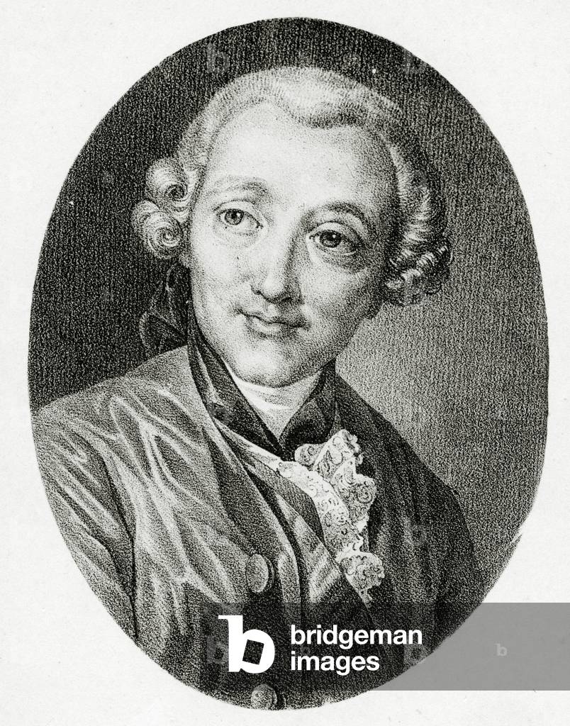 Portrait of Jacques-Germain Soufflot, (engraving)
