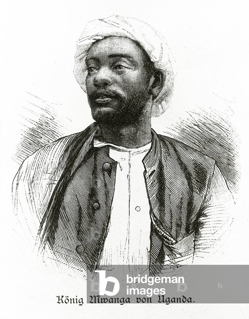 Portrait of King Mwanga II Buganda (litho)