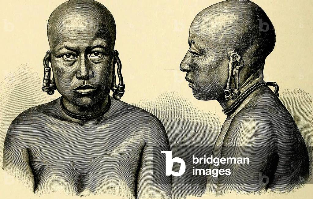 Woman of the Anchorites Islands, 1896 (litho)