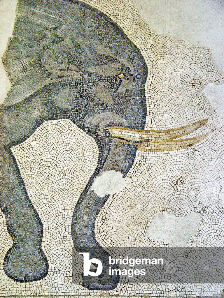 Mosaic depicting an Elephant, Arasta Bazaar, Sultan Ahmet Mosque, Istanbul.