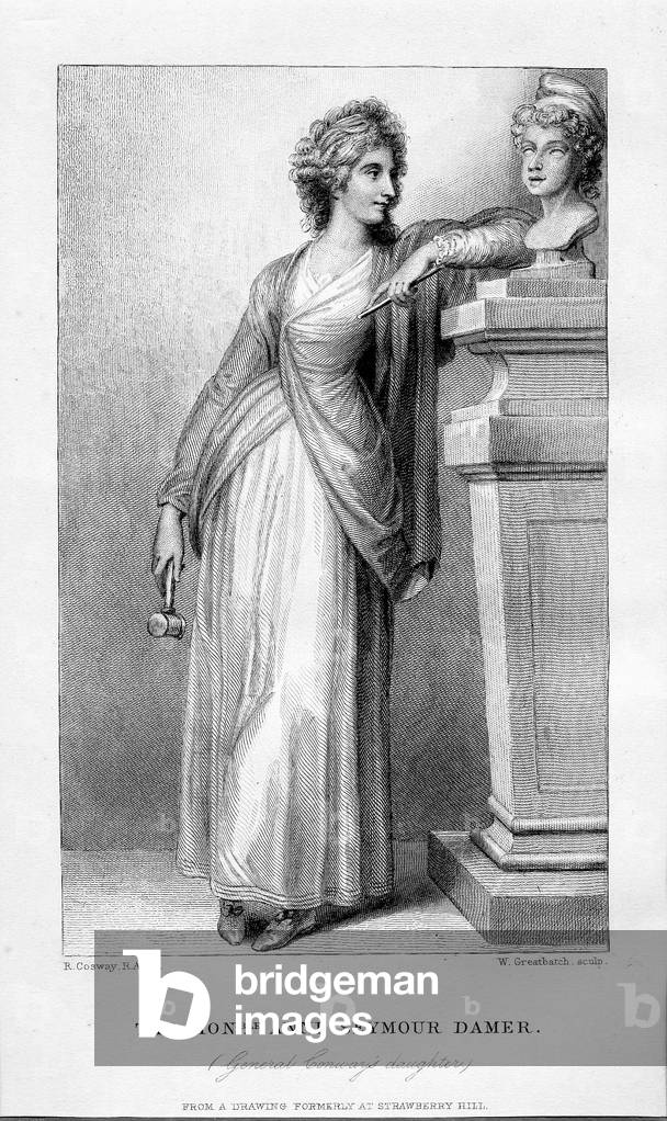 Portrait of Anne Seymour Damer, (litho).