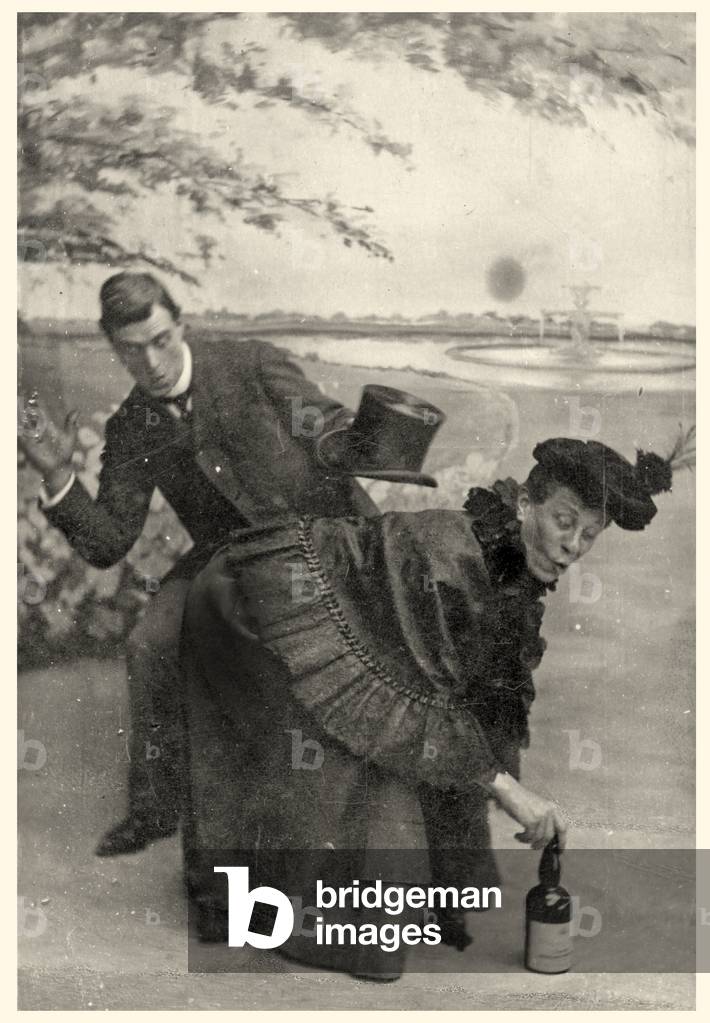 Spanking postcard 