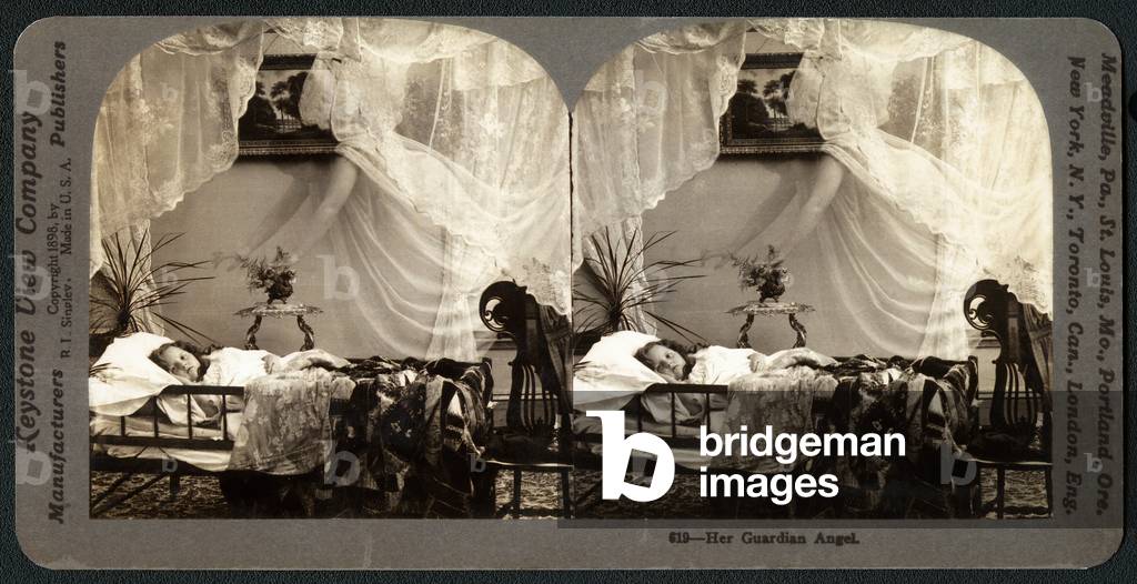 Her Guardian Angel, c.1899 (stereograph)