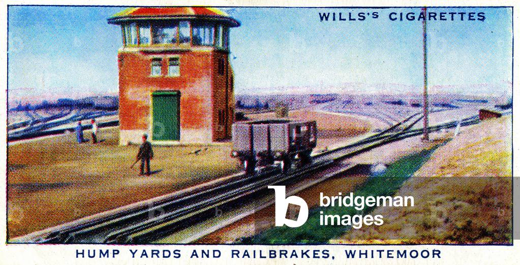 Illustration of Hump Yards and Railbrakes, Whitemoor. 1938 (litho)