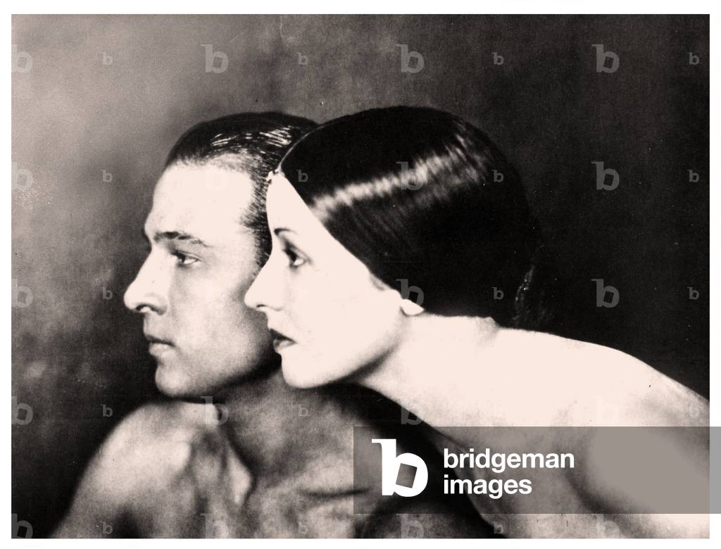 Portrait of Natacha Rambova and Rudolph Valentino, c.1923 (photo)