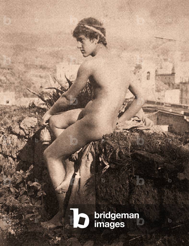 Portrait of Vincenzo Galdi, Posillipo, Naples 1895 (photo)