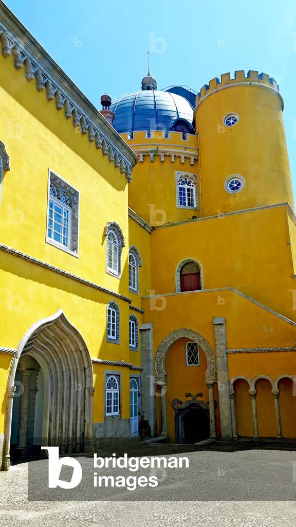 View of Pena National Palace, Sintra, Portugal (photo)