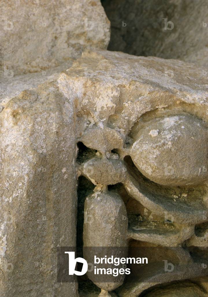 Decorative carved design, Patara, Turkey (photo)