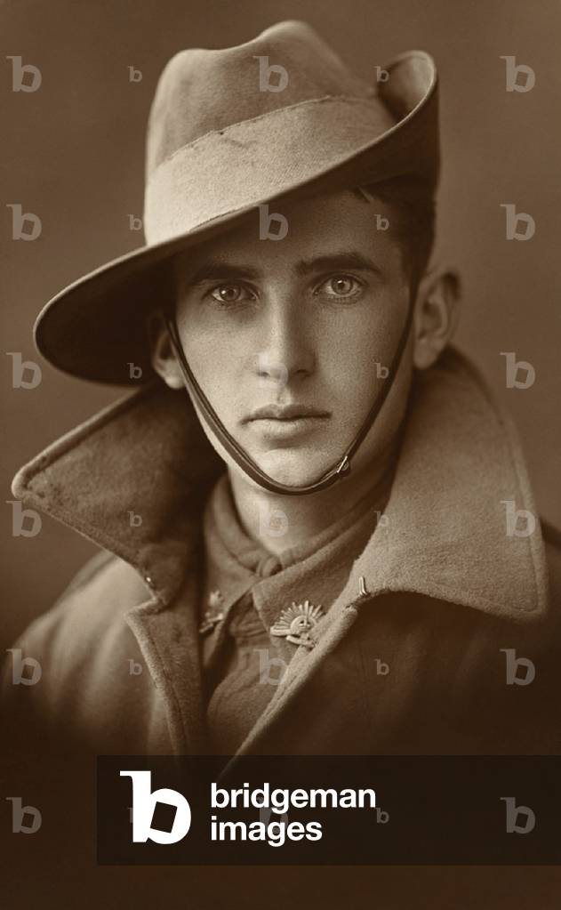 Portrait of an unknown Australian Soldier, c.1917 (photo)